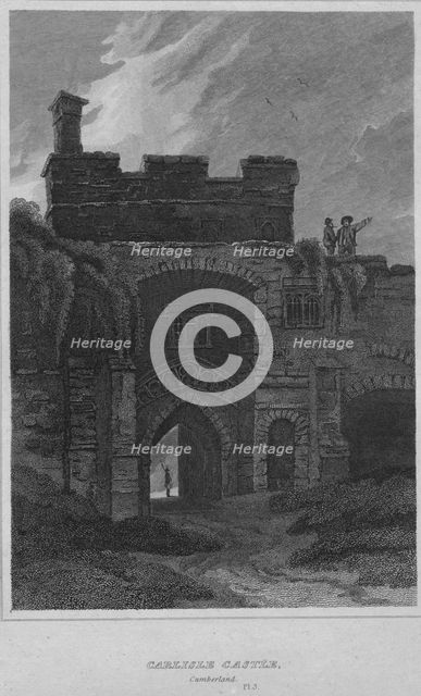 'Carlisle Castle, Cumberland', 1814. Artist: John Greig.