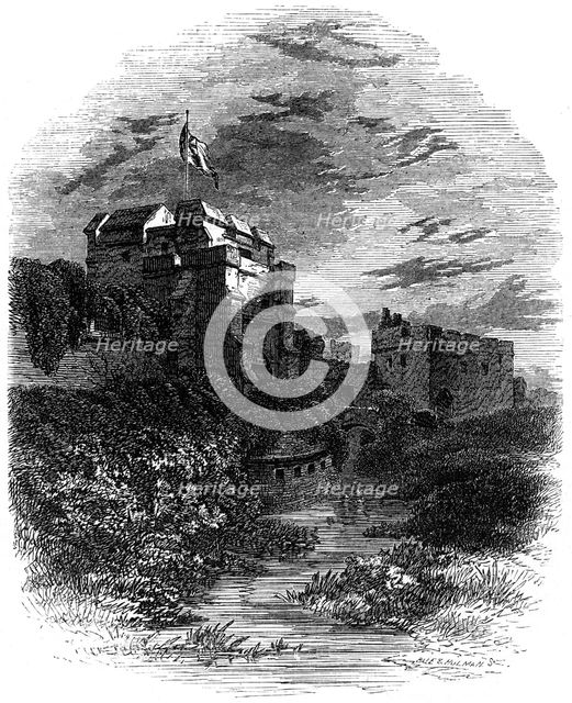 Carlisle Castle, Carlisle, Cumbria, 19th century.Artist: Bale & Hulman