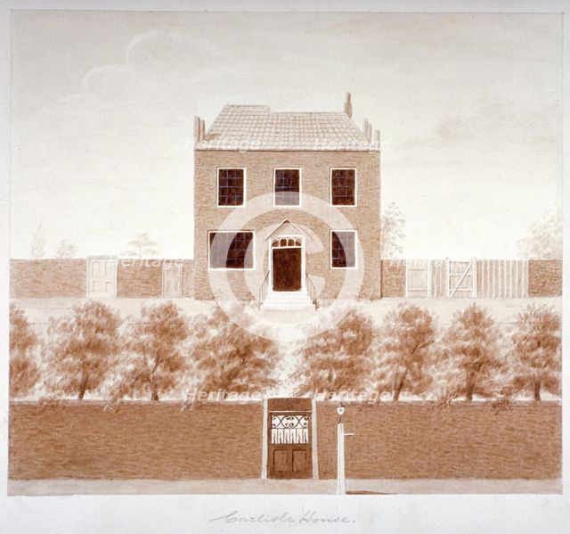 Carlisle House School, Westminster Bridge Road, Lambeth, London, c1820. Artist: Anon