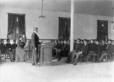 Carlisle Indian School, Carlisle, Pa. Chapel service?, 1901. Creator: Frances Benjamin Johnston