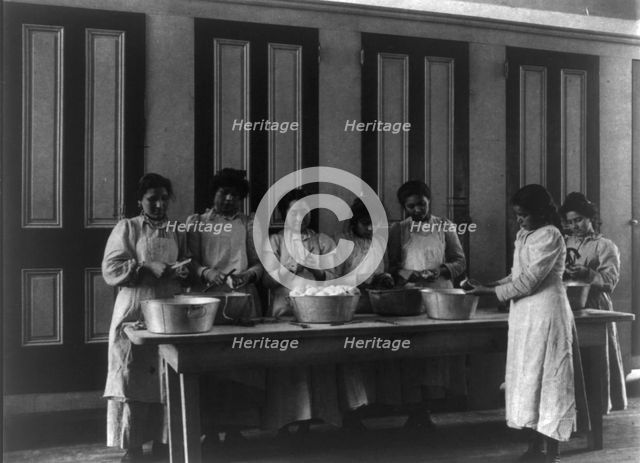 Carlisle Indian School, Carlisle, Pa. Cooking class, 1901. Creator: Frances Benjamin Johnston.