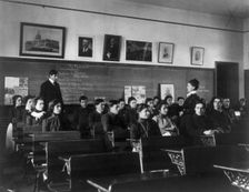 Carlisle Indian School, Carlisle, Pa. Class in Government, 1901. Creator: Frances Benjamin Johnston