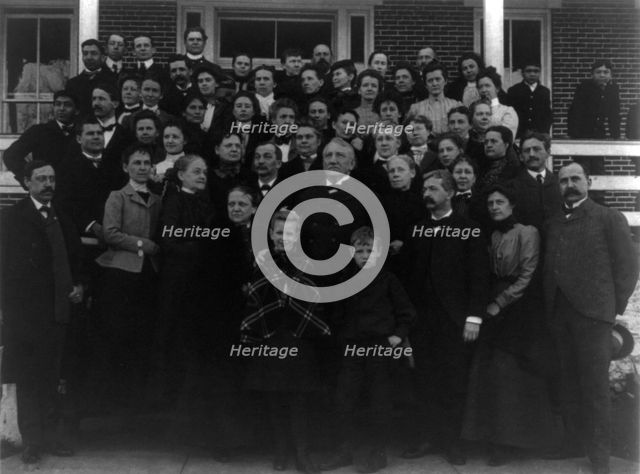 Carlisle Indian School, Carlisle, Pa. Faculty(?) in a group, 1901. Creator: Frances Benjamin Johnston.