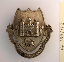 Carmarthen Borough Police badge, c1830-1947. Creator: Unknown