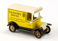 Carmarthen Journal, Ford delivery van model, 1975. Creator: Lledo Plc