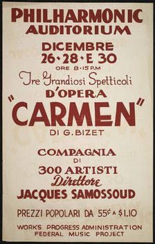 Carmen, [193-]. Creator: Unknown
