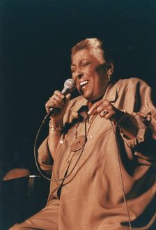 Carmen McRae, North Sea Jazz Festival, The Hague, Netherlands, 1990. Creator: Brian Foskett