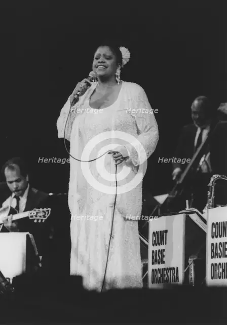 Carmen Bradford, Count Basie Orchestra, London 1990. Creator: Brian Foskett.