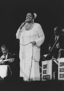 Carmen Bradford, Count Basie Orchestra, London 1990. Creator: Brian Foskett