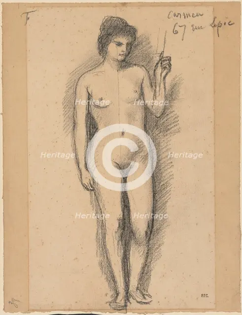 Carmen, last half 1800s. Creator: Pierre Puvis de Chavannes (French, 1824-1898).