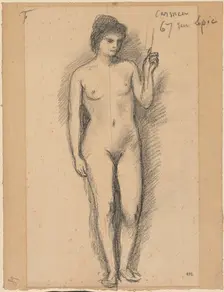 Carmen, last half 1800s. Creator: Pierre Puvis de Chavannes (French, 1824-1898)