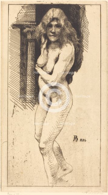 Carmen Standing in the Nude (Carmen nue debout), 1886. Creator: Paul Albert Besnard.