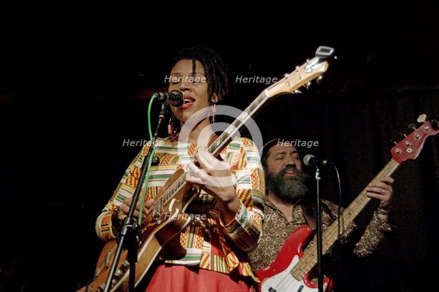 Carmen Souza and Theo Pascal, Verdict Jazz Club, Brighton East Sussex, 13 Nov 2019. Creator: Brian O'Connor.