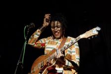 Carmen Souza, Carmen Souza's Silver Messengers, Verdict Jazz Club, Brighton East Sussex, 2019. Creator: Brian O'Connor
