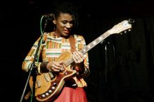Carmen Souza, Carmen Souza's Silver Messengers, Verdict Jazz Club, Brighton East Sussex, 2019. Creator: Brian O'Connor