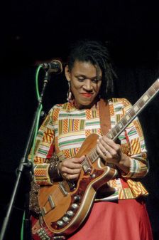 Carmen Souza, Carmen Souza's Silver Messengers, Verdict Jazz Club, Brighton East Sussex, 2019. Creator: Brian O'Connor