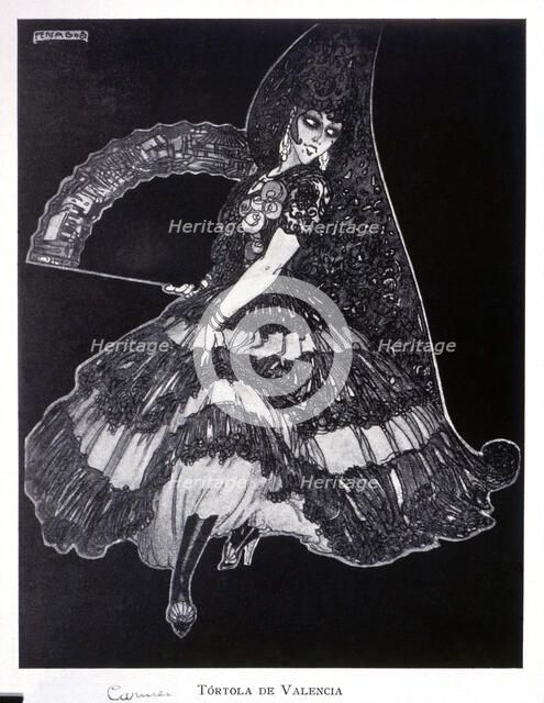 Carmen Tortola Valencia (1882-1955), Andalusian dancer.