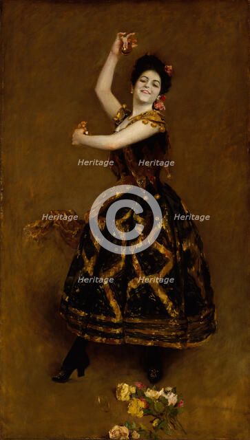 Carmencita, 1890. Creator: William Merritt Chase.