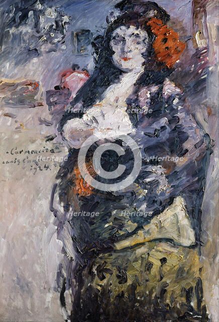 Carmencita (Portrait of Charlotte Berend-Corinth in Spanish Dress). Artist: Corinth, Lovis (1858-1925)