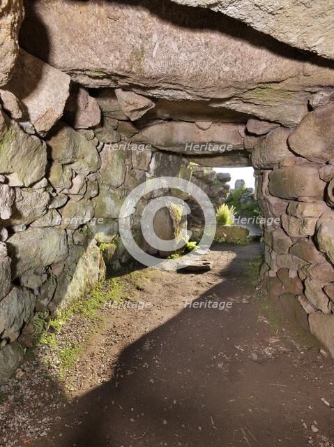 Carn Euny Ancient Village, Cornwall, c2016. Artist: James O Davies.