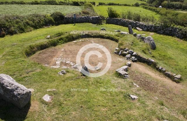 Carn Euny Ancient Village, Cornwall, c2016. Artist: James O Davies.