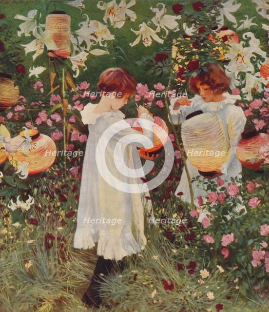 Carnation, Lily, Lily, Rose, 1885-86, (1938). Artist: John Singer Sargent