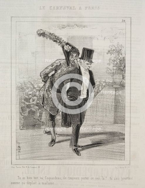 Carnaval, 1841-1843. Creator: Paul Gavarni (French, 1804-1866).