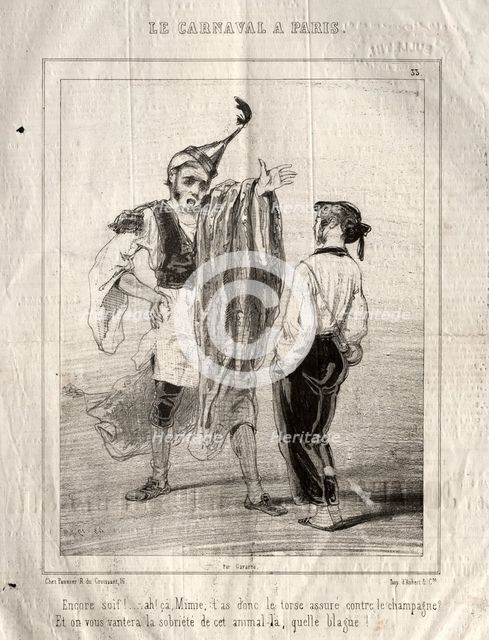 Carnaval, 1841-1843. Creator: Paul Gavarni (French, 1804-1866).