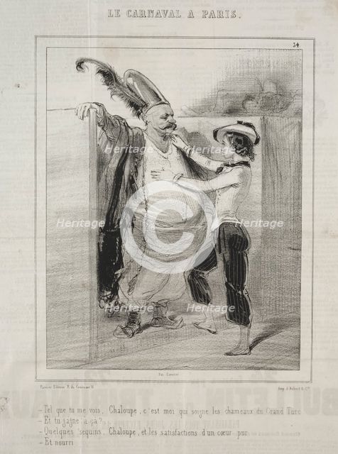 Carnaval, 1841-1843. Creator: Paul Gavarni (French, 1804-1866).