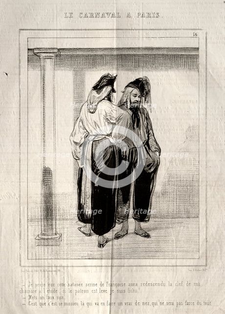 Carnaval, 1841-1843. Creator: Paul Gavarni (French, 1804-1866).