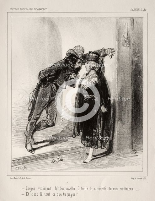 Carnaval. Creator: Paul Gavarni (French, 1804-1866).