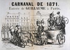 Carnaval de 1871'; Wilhelm I of Prussia entering Paris, February 1871
