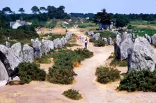 Carnac, Brittany Alignments at Kermario, Neolithic, 4500-2000 BC, (c20th century) Artist: CM Dixon