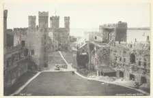 Carnarvon Castle and Straights, 1860/94. Creator: Francis Bedford