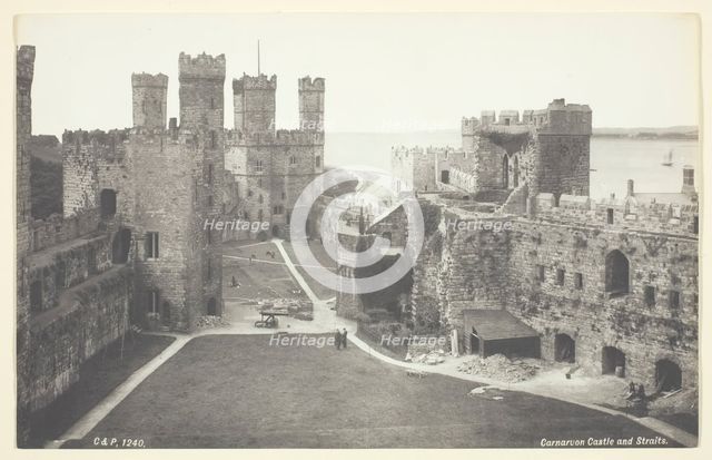 Carnarvon Castle and Straights, 1860/94. Creator: Francis Bedford.