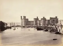 Carnarvon Castle & Mouth Of River (578), Printed 1860 circa. Creator: Francis Bedford