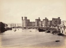 Carnarvon Castle & Mouth Of River (578), Printed 1860 circa. Creator: Francis Bedford