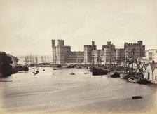 Carnarvon Castle & Mouth Of River (578), Printed 1860 circa. Creator: Francis Bedford