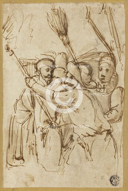 Carnival Figures, n.d. Creator: Antonio Carracci.