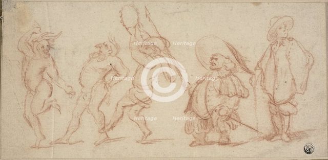 Carnival Figures, n.d. Creator: Baccio del Bianco.