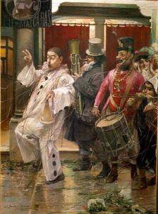 Carnival in Seville oil by Jose Garcia Ramos