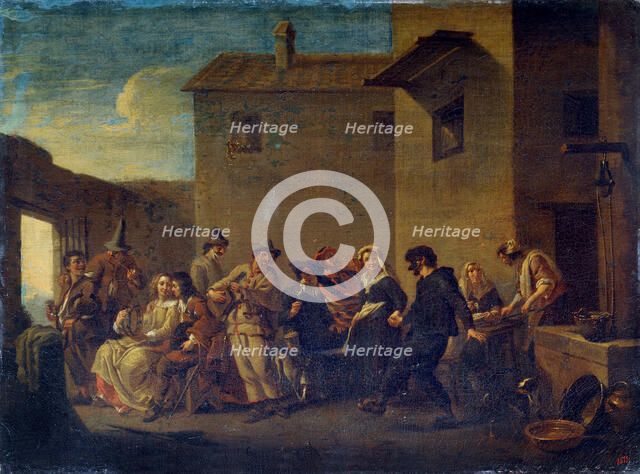 'Carnival in Venice', 17th century. Artist: Johannes Lingelbach