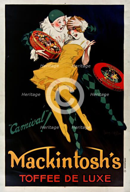 Carnival! Mackintosh's toffee de luxe , 1930. Creator: D'Ylen, Jean (1886-1938).