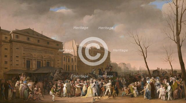 Carnival scene , 1832. Creator: Boilly, Louis-Léopold (1761-1845).