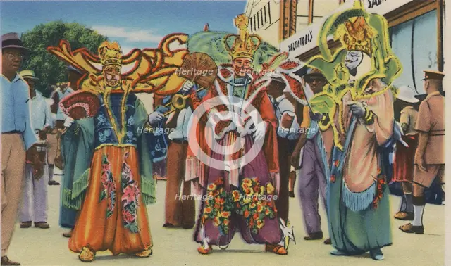 'Carnival, Trinidad, B.W.I.', c1940s. Creator: Unknown.