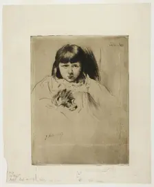 Caro, 1890. Creator: Julian Alden Weir