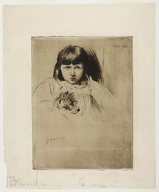 Caro, 1890. Creator: Julian Alden Weir