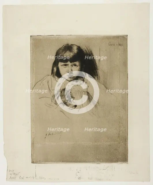 Caro, 1890. Creator: Julian Alden Weir.