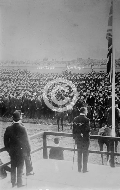 Carson addressing Ulster Army, 1914. Creator: Bain News Service.