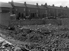 Carslyle Street, with new development, Kilnhurst, South Yorkshire, 1956. Creator: Michael Walters
